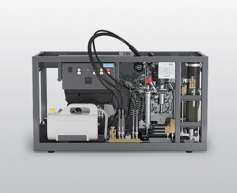 宝华带柴油发动机的呼吸空气压缩机 MARINER 320-D 后视图