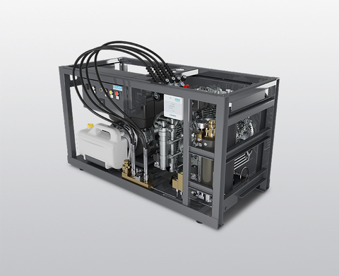 宝华带柴油发动机的呼吸空气压缩机 MARINER 320-D 后视图